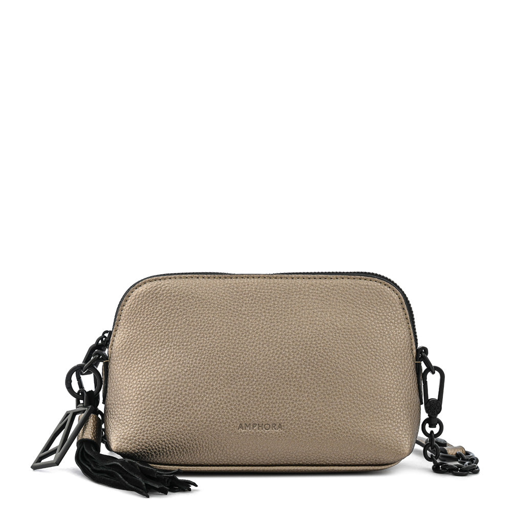 Medium gold ingrid crossbody bag