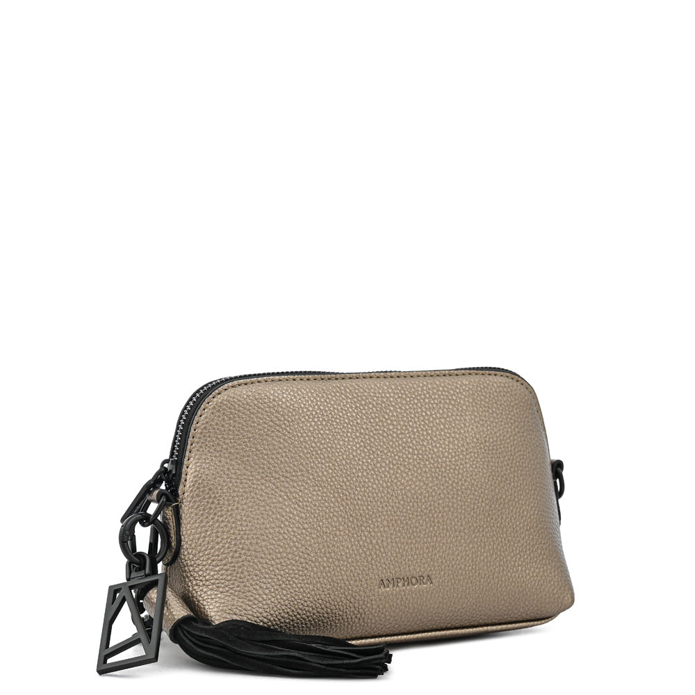 Medium gold ingrid crossbody bag