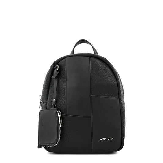 Medium black lyra backpack