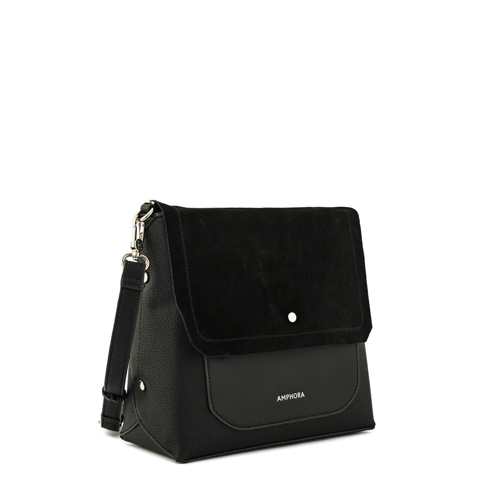 Black Becca Medium Flip Crossbody Wallet