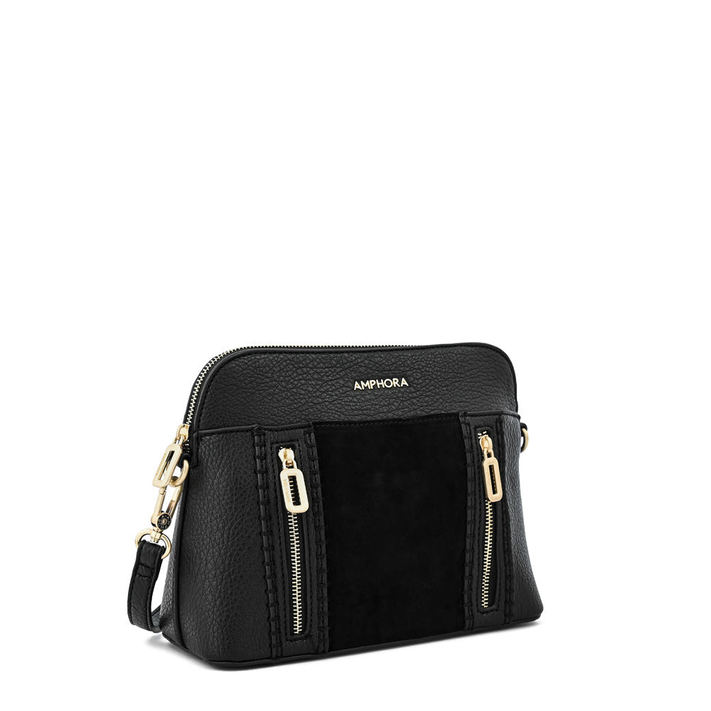 Bertina medium black shoulder bag