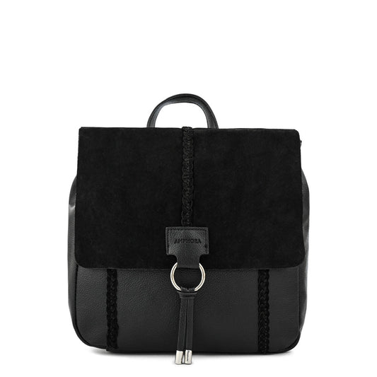 Black daila medium lid backpack