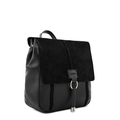 Black daila medium lid backpack