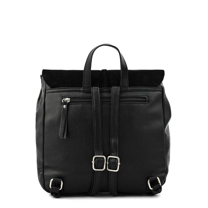 Black daila medium lid backpack