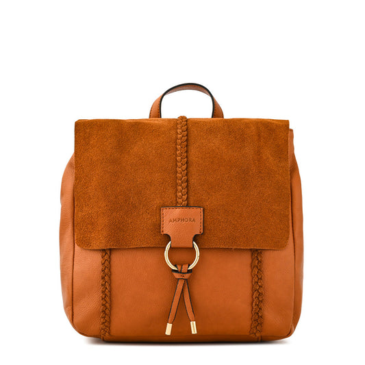 Daila Camel Medium Lid Backpack