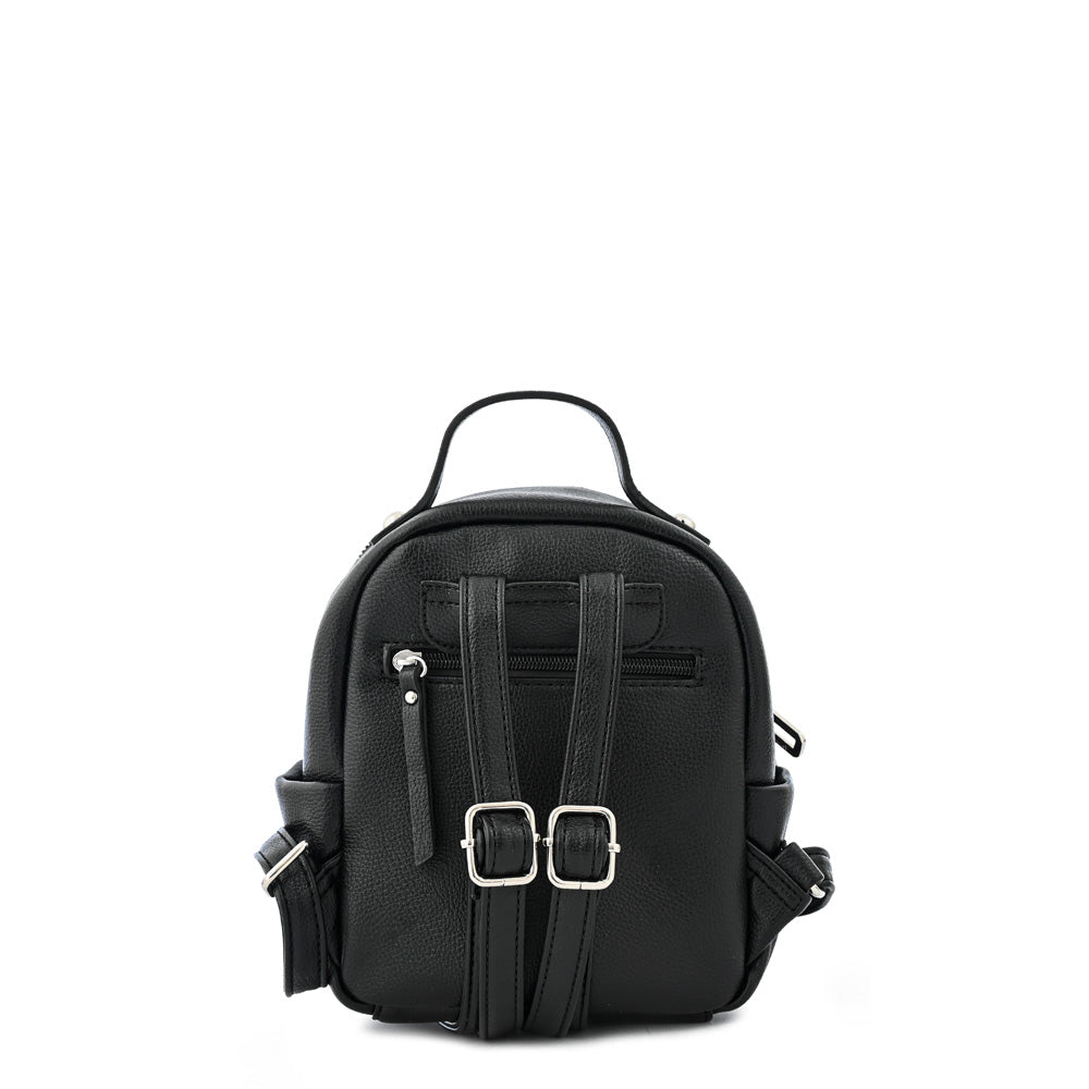 Leina small black backpack