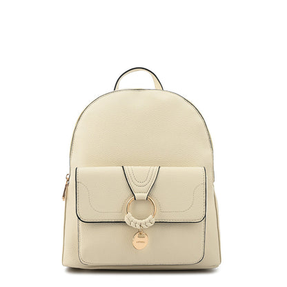 Large ecru white marla backpack