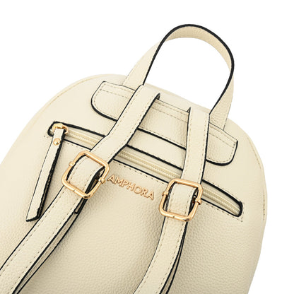 Large ecru white marla backpack