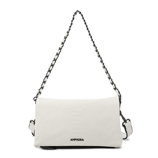 Alvar white shoulder bag with medium cover