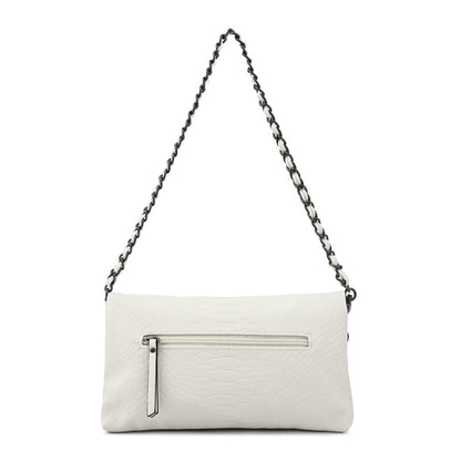 Alvar white shoulder bag with medium cover