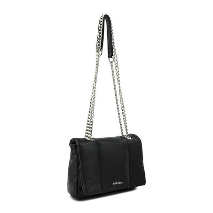 Black Elian Medium Flip Crossbody Wallet