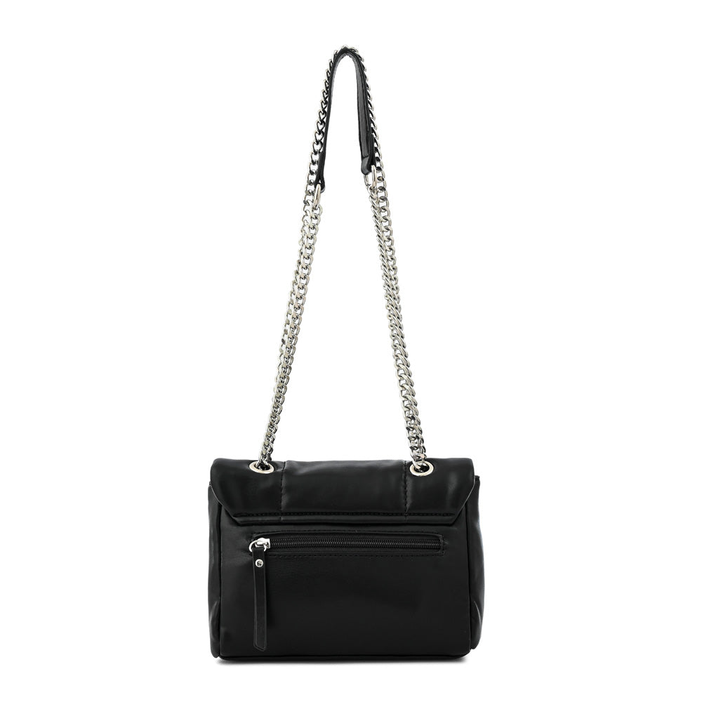 Black Elian Medium Flip Crossbody Wallet