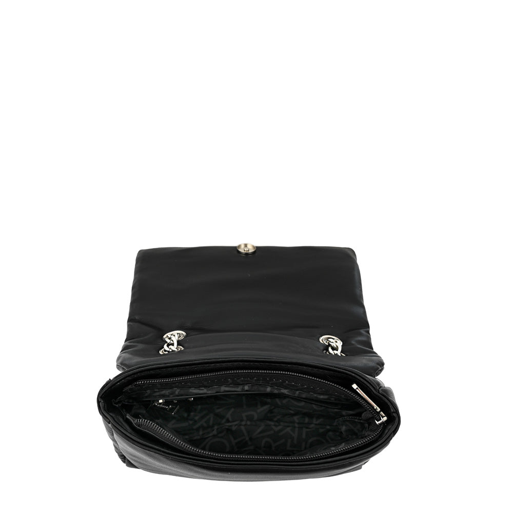 Black Elian Medium Flip Crossbody Wallet