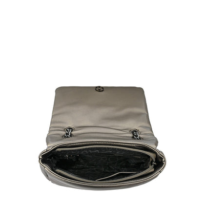 Dark Silver Elian Medium Flip Crossbody Wallet