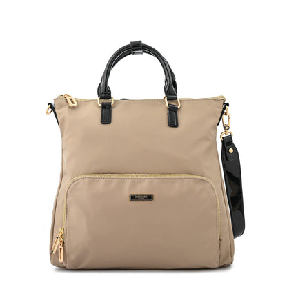 Lauri beige medium backpack with compartments