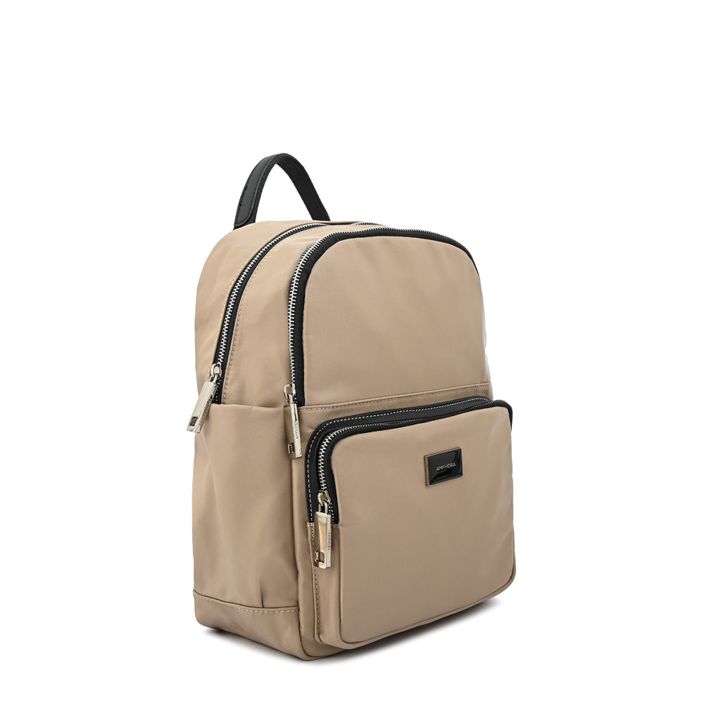 Large beige brigit backpack