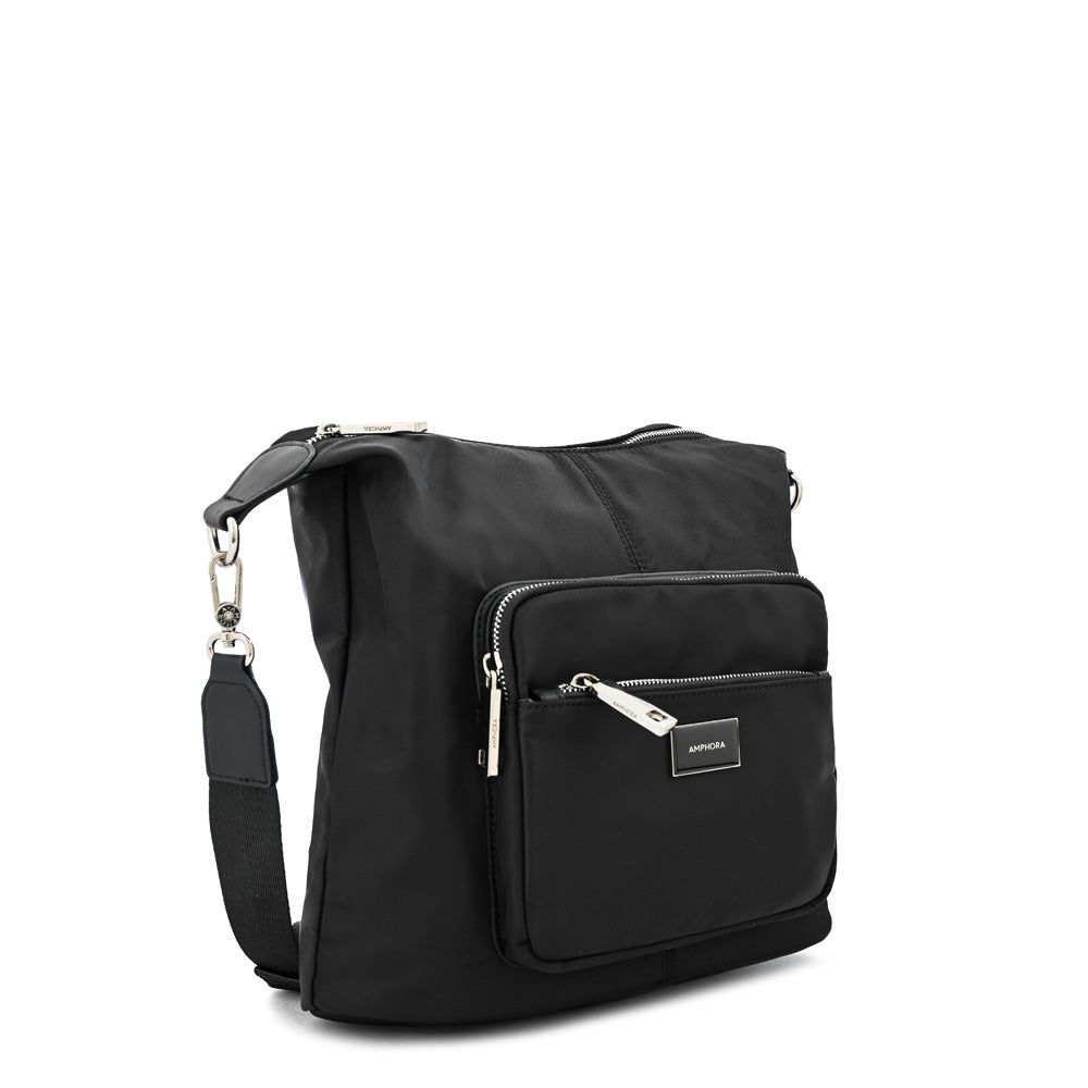 Large black brigit shoulder bag