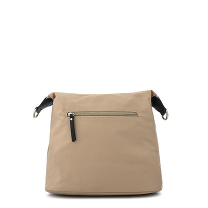 Large beige brigit shoulder bag