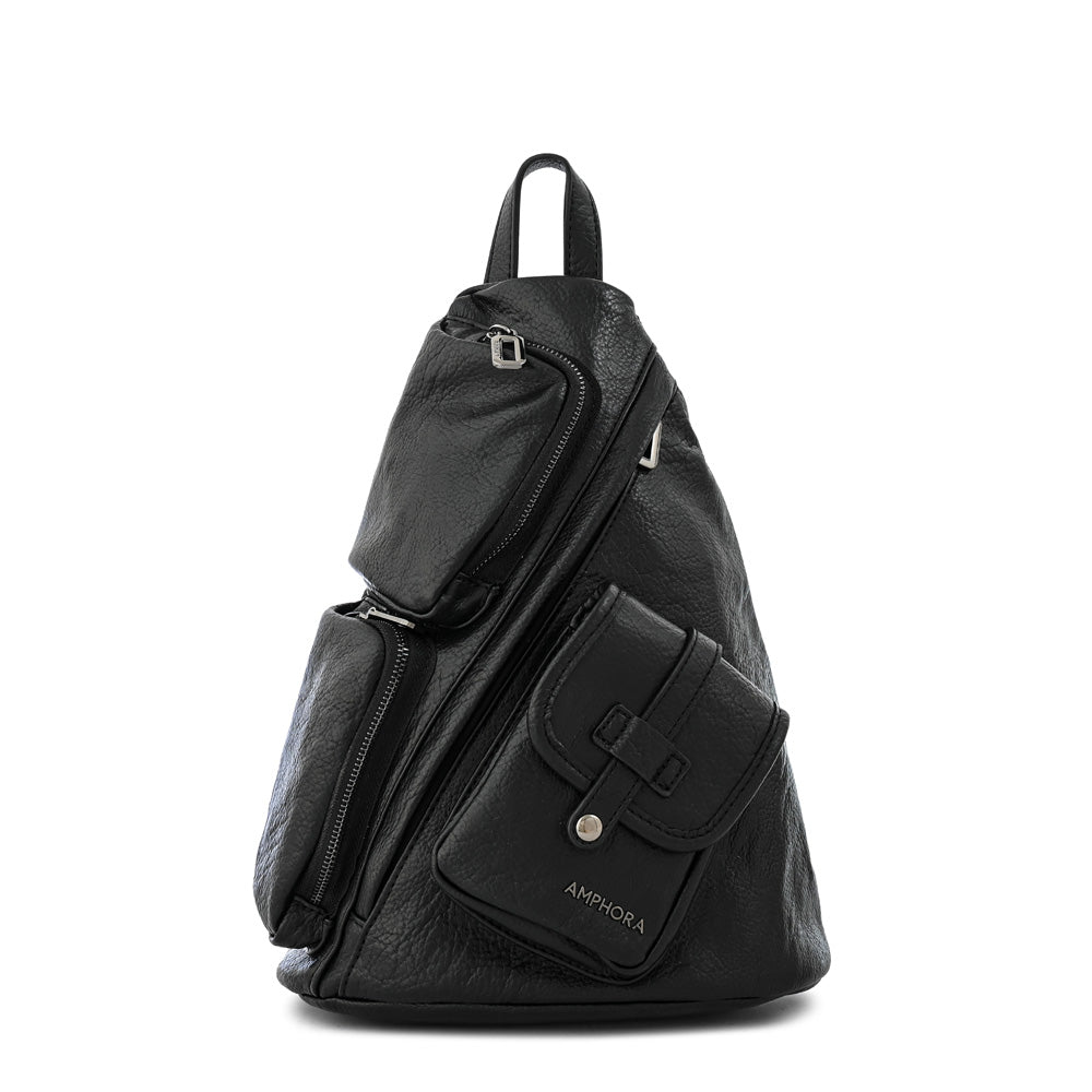 Large black lazare backpack