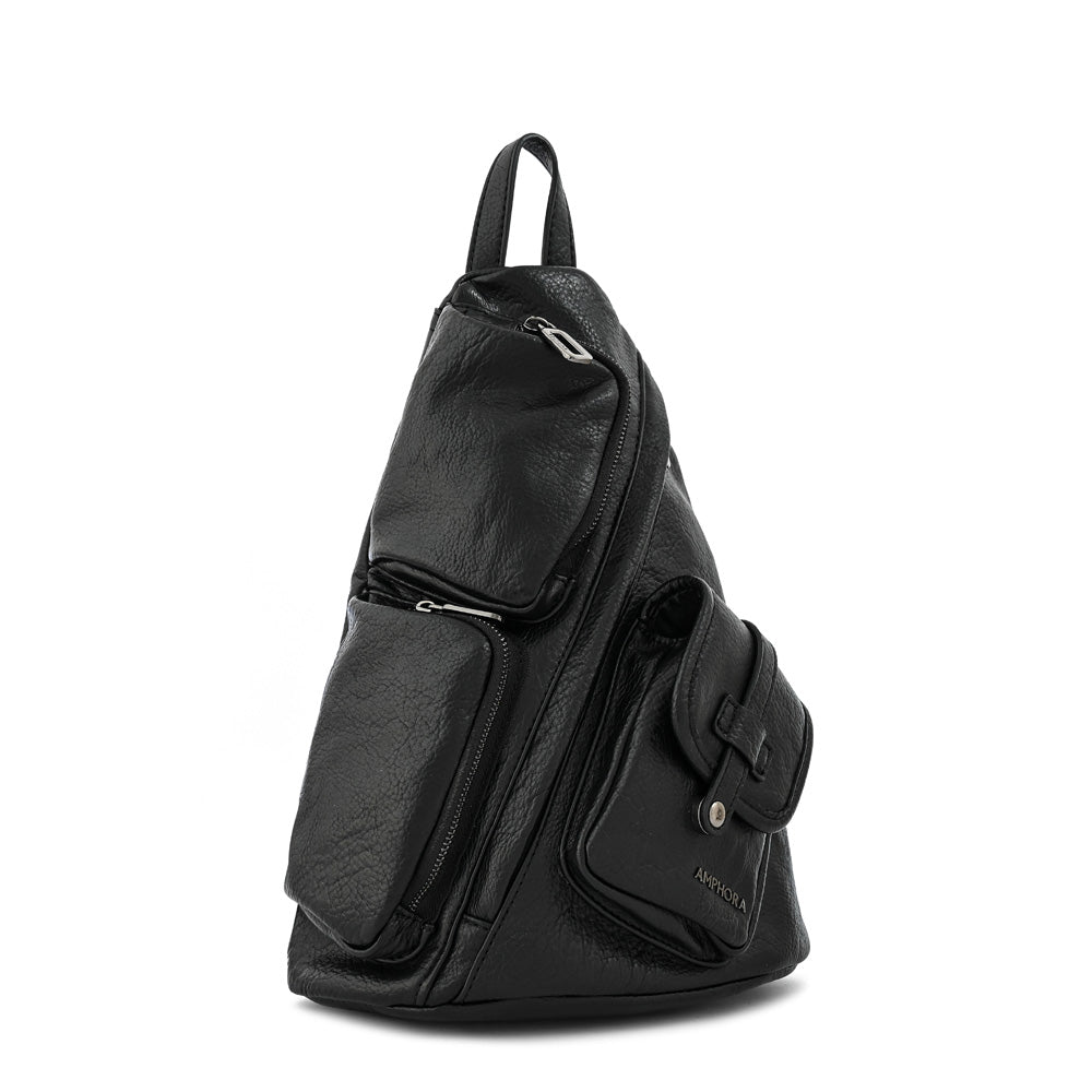 Large black lazare backpack