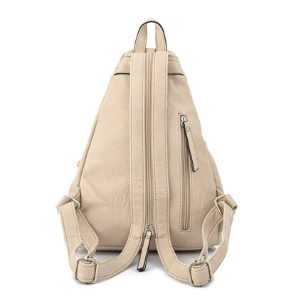 Large raw white lazare backpack