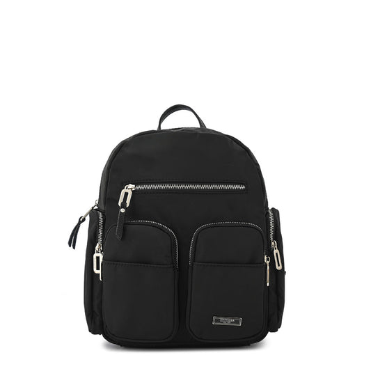 Large textured black cler backpack