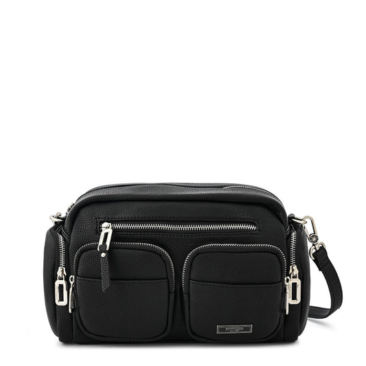 Medium black cler crossbody wallet