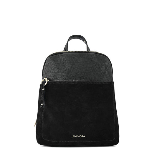 Medium black villette backpack