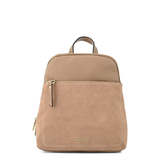 Medium taupe villette backpack