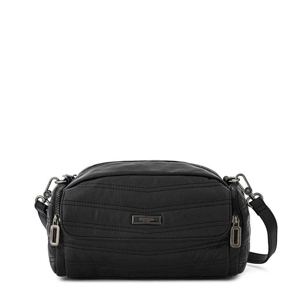 Madeleine medium black crossbody bag