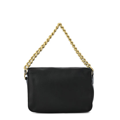 Brady Black Small Flip Crossbody Wallet