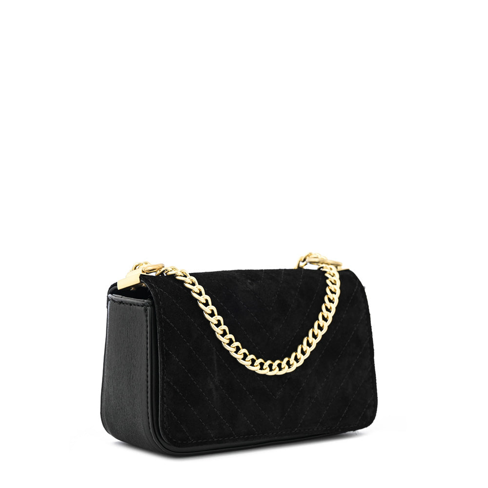 Black Molly Small Flip Crossbody Wallet