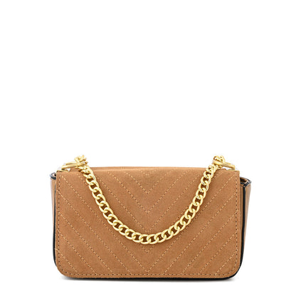 Camel molly small flip crossbody wallet