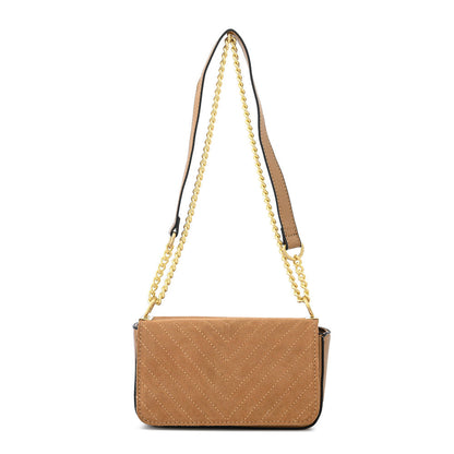 Camel molly small flip crossbody wallet