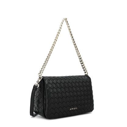 Black Bercy Medium Flip Crossbody Wallet