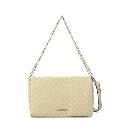 Beige Bercy Medium Flip Crossbody Wallet