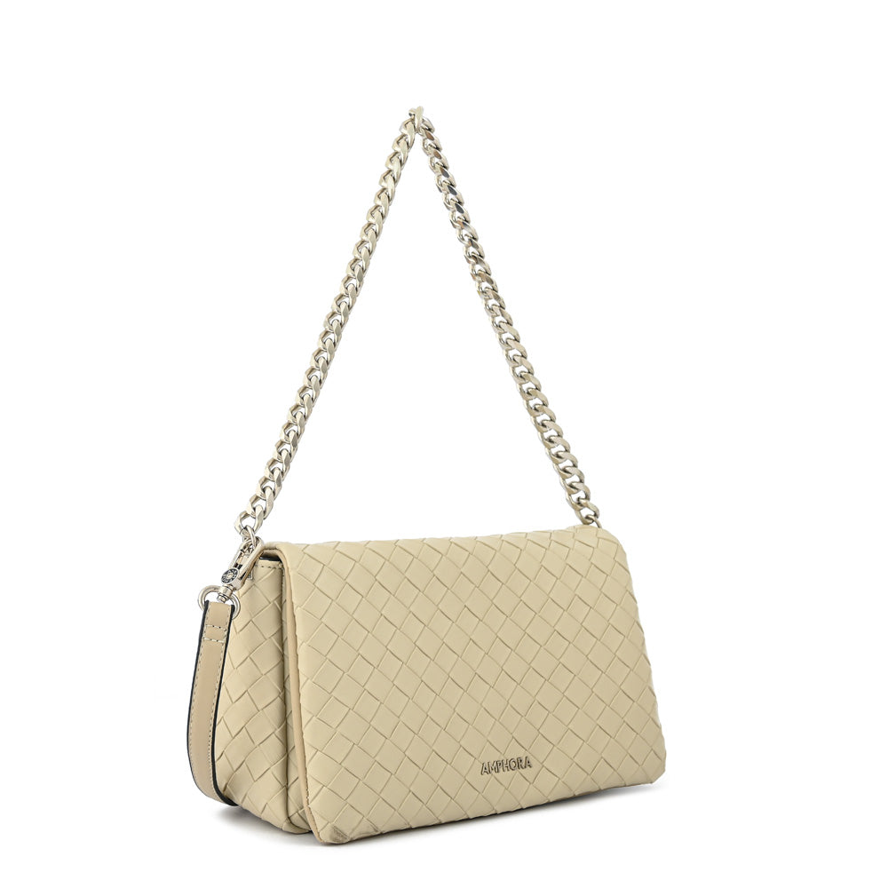 Beige Bercy Medium Flip Crossbody Wallet