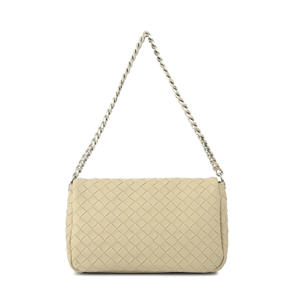 Beige Bercy Medium Flip Crossbody Wallet