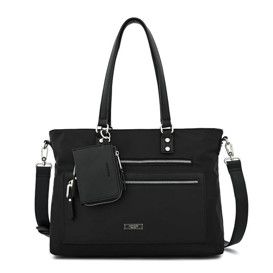 Wallet with two handles and a large black cookie notebook holder