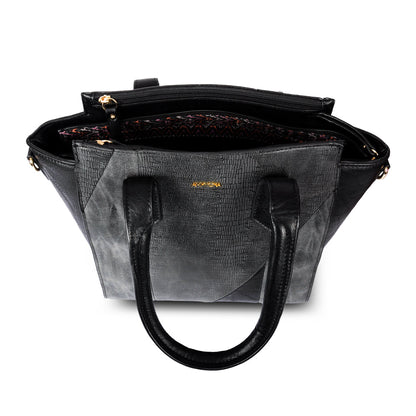 Wallet Two Handles Three divisions large ezella black