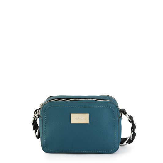 Medium keyden petrol crossbody wallet