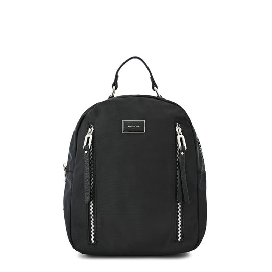 Medium textured black chytria backpack