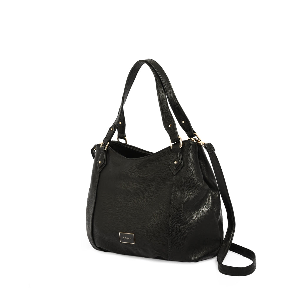 Wallet Two Handles Three divisions Belilla Black