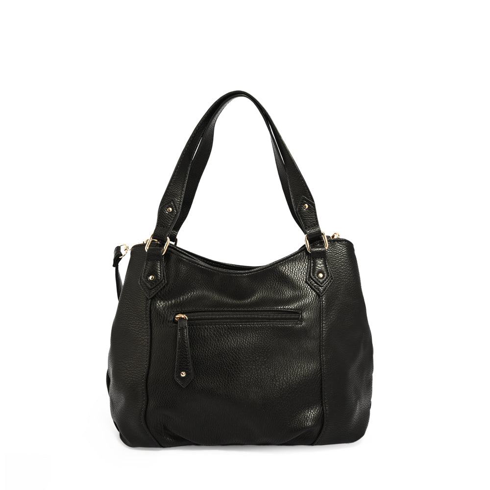 Wallet Two Handles Three divisions Belilla Black