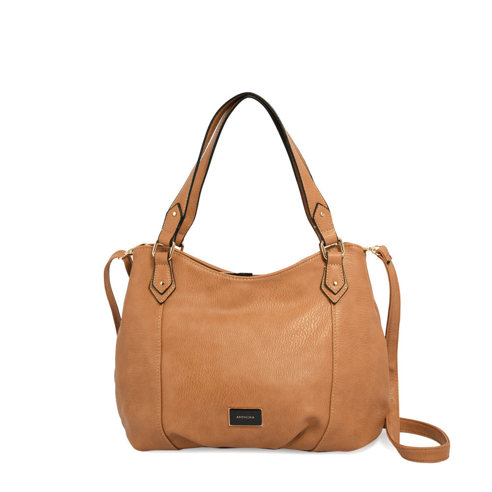 Wallet Two Handles Three divisions Belilla Camel