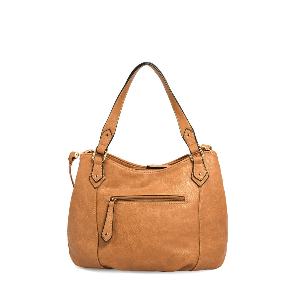 Wallet Two Handles Three divisions Belilla Camel
