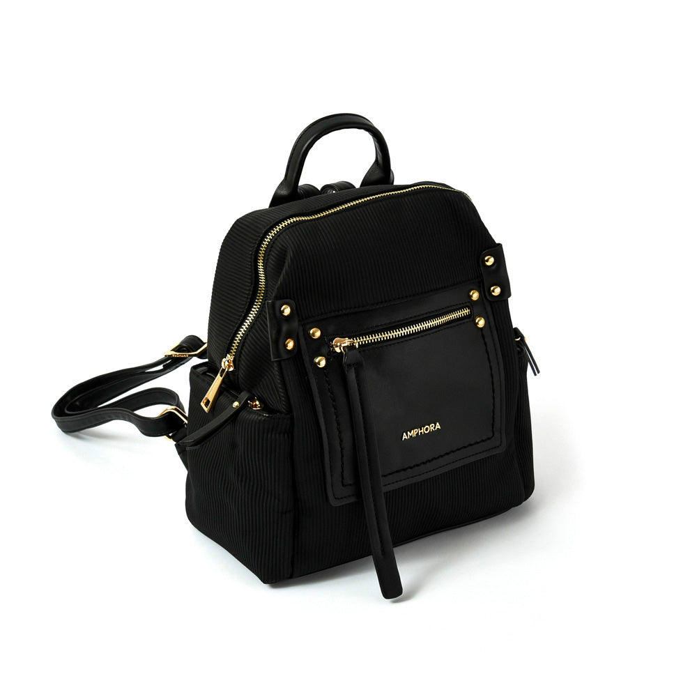 Amparos Black Medium Backpack