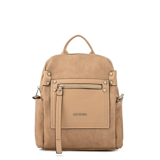 Medium dark beige amparo backpack