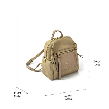 Amparos Taupe Medium Backpack