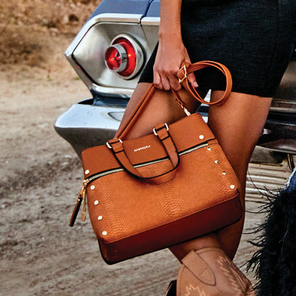 Dialga camel medium-sized two-handle wallet